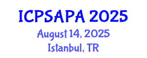 International Conference on Political Sciences and Policy Analysis (ICPSAPA) August 14, 2025 - Istanbul, Turkey International Conference on Political Sciences and Policy Analysis (ICPSAPA) August 14, 2025 - Istanbul, Turkey