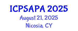 International Conference on Political Sciences and Policy Analysis (ICPSAPA) August 21, 2025 - Nicosia, Cyprus International Conference on Political Sciences and Policy Analysis (ICPSAPA) August 21, 2025 - Nicosia, Cyprus