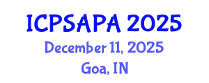 International Conference on Political Sciences and Policy Analysis (ICPSAPA) December 11, 2025 - Goa, India International Conference on Political Sciences and Policy Analysis (ICPSAPA) December 11, 2025 - Goa, India