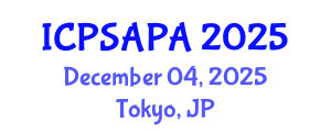 International Conference on Political Sciences and Policy Analysis (ICPSAPA) December 04, 2025 - Tokyo, Japan International Conference on Political Sciences and Policy Analysis (ICPSAPA) December 04, 2025 - Tokyo, Japan