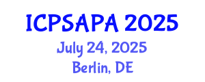 International Conference on Political Sciences and Policy Analysis (ICPSAPA) July 24, 2025 - Berlin, Germany International Conference on Political Sciences and Policy Analysis (ICPSAPA) July 24, 2025 - Berlin, Germany