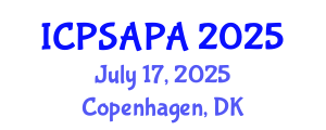 International Conference on Political Sciences and Policy Analysis (ICPSAPA) July 17, 2025 - Copenhagen, Denmark