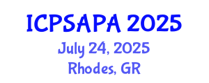 International Conference on Political Sciences and Policy Analysis (ICPSAPA) July 24, 2025 - Rhodes, Greece International Conference on Political Sciences and Policy Analysis (ICPSAPA) July 24, 2025 - Rhodes, Greece