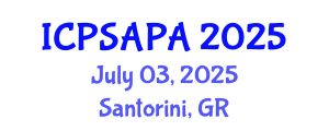 International Conference on Political Sciences and Policy Analysis (ICPSAPA) July 03, 2025 - Santorini, Greece
