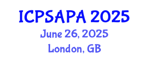 International Conference on Political Sciences and Policy Analysis (ICPSAPA) June 26, 2025 - London, United Kingdom