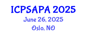 International Conference on Political Sciences and Policy Analysis (ICPSAPA) June 26, 2025 - Oslo, Norway