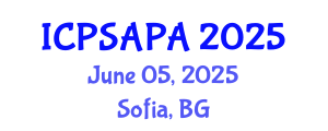 International Conference on Political Sciences and Policy Analysis (ICPSAPA) June 05, 2025 - Sofia, Bulgaria International Conference on Political Sciences and Policy Analysis (ICPSAPA) June 05, 2025 - Sofia, Bulgaria