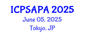 International Conference on Political Sciences and Policy Analysis (ICPSAPA) June 05, 2025 - Tokyo, Japan International Conference on Political Sciences and Policy Analysis (ICPSAPA) June 05, 2025 - Tokyo, Japan