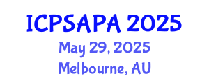International Conference on Political Sciences and Policy Analysis (ICPSAPA) May 29, 2025 - Melbourne, Australia International Conference on Political Sciences and Policy Analysis (ICPSAPA) May 29, 2025 - Melbourne, Australia