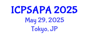 International Conference on Political Sciences and Policy Analysis (ICPSAPA) May 29, 2025 - Tokyo, Japan International Conference on Political Sciences and Policy Analysis (ICPSAPA) May 29, 2025 - Tokyo, Japan