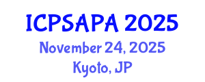 International Conference on Political Sciences and Policy Analysis (ICPSAPA) November 24, 2025 - Kyoto, Japan International Conference on Political Sciences and Policy Analysis (ICPSAPA) November 24, 2025 - Kyoto, Japan