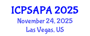 International Conference on Political Sciences and Policy Analysis (ICPSAPA) November 24, 2025 - Las Vegas, United States International Conference on Political Sciences and Policy Analysis (ICPSAPA) November 24, 2025 - Las Vegas, United States