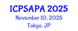 International Conference on Political Sciences and Policy Analysis (ICPSAPA) November 10, 2025 - Tokyo, Japan International Conference on Political Sciences and Policy Analysis (ICPSAPA) November 10, 2025 - Tokyo, Japan