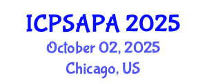 International Conference on Political Sciences and Policy Analysis (ICPSAPA) October 02, 2025 - Chicago, United States International Conference on Political Sciences and Policy Analysis (ICPSAPA) October 02, 2025 - Chicago, United States