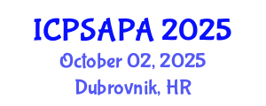 International Conference on Political Sciences and Policy Analysis (ICPSAPA) October 02, 2025 - Dubrovnik, Croatia