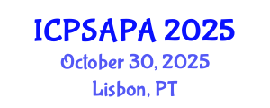International Conference on Political Sciences and Policy Analysis (ICPSAPA) October 30, 2025 - Lisbon, Portugal