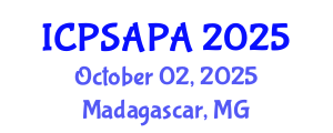 International Conference on Political Sciences and Policy Analysis (ICPSAPA) October 02, 2025 - Madagascar, Madagascar