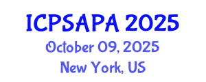 International Conference on Political Sciences and Policy Analysis (ICPSAPA) October 09, 2025 - New York, United States International Conference on Political Sciences and Policy Analysis (ICPSAPA) October 09, 2025 - New York, United States