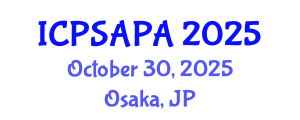 International Conference on Political Sciences and Policy Analysis (ICPSAPA) October 30, 2025 - Osaka, Japan International Conference on Political Sciences and Policy Analysis (ICPSAPA) October 30, 2025 - Osaka, Japan