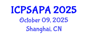 International Conference on Political Sciences and Policy Analysis (ICPSAPA) October 09, 2025 - Shanghai, China International Conference on Political Sciences and Policy Analysis (ICPSAPA) October 09, 2025 - Shanghai, China