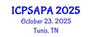 International Conference on Political Sciences and Policy Analysis (ICPSAPA) October 23, 2025 - Tunis, Tunisia