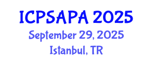 International Conference on Political Sciences and Policy Analysis (ICPSAPA) September 29, 2025 - Istanbul, Turkey International Conference on Political Sciences and Policy Analysis (ICPSAPA) September 29, 2025 - Istanbul, Turkey