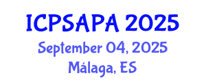 International Conference on Political Sciences and Policy Analysis (ICPSAPA) September 04, 2025 - Málaga, Spain International Conference on Political Sciences and Policy Analysis (ICPSAPA) September 04, 2025 - Málaga, Spain