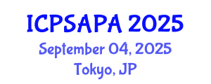 International Conference on Political Sciences and Policy Analysis (ICPSAPA) September 04, 2025 - Tokyo, Japan International Conference on Political Sciences and Policy Analysis (ICPSAPA) September 04, 2025 - Tokyo, Japan