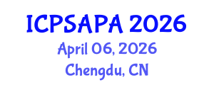 International Conference on Political Sciences and Policy Analysis (ICPSAPA) April 06, 2026 - Chengdu, China International Conference on Political Sciences and Policy Analysis (ICPSAPA) April 06, 2026 - Chengdu, China