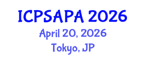 International Conference on Political Sciences and Policy Analysis (ICPSAPA) April 20, 2026 - Tokyo, Japan International Conference on Political Sciences and Policy Analysis (ICPSAPA) April 20, 2026 - Tokyo, Japan