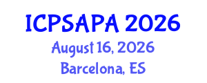 International Conference on Political Sciences and Policy Analysis (ICPSAPA) August 16, 2026 - Barcelona, Spain