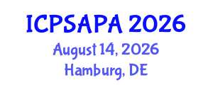 International Conference on Political Sciences and Policy Analysis (ICPSAPA) August 14, 2026 - Hamburg, Germany