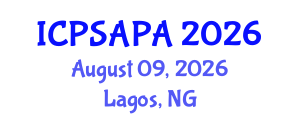 International Conference on Political Sciences and Policy Analysis (ICPSAPA) August 09, 2026 - Lagos, Nigeria
