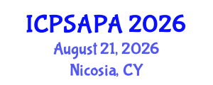 International Conference on Political Sciences and Policy Analysis (ICPSAPA) August 21, 2026 - Nicosia, Cyprus