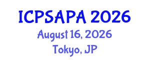 International Conference on Political Sciences and Policy Analysis (ICPSAPA) August 16, 2026 - Tokyo, Japan International Conference on Political Sciences and Policy Analysis (ICPSAPA) August 16, 2026 - Tokyo, Japan