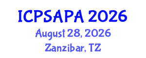 International Conference on Political Sciences and Policy Analysis (ICPSAPA) August 28, 2026 - Zanzibar, Tanzania