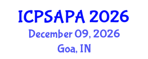 International Conference on Political Sciences and Policy Analysis (ICPSAPA) December 09, 2026 - Goa, India International Conference on Political Sciences and Policy Analysis (ICPSAPA) December 09, 2026 - Goa, India