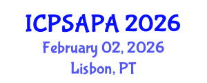 International Conference on Political Sciences and Policy Analysis (ICPSAPA) February 02, 2026 - Lisbon, Portugal International Conference on Political Sciences and Policy Analysis (ICPSAPA) February 02, 2026 - Lisbon, Portugal