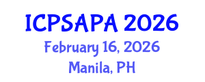 International Conference on Political Sciences and Policy Analysis (ICPSAPA) February 16, 2026 - Manila, Philippines