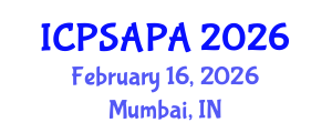International Conference on Political Sciences and Policy Analysis (ICPSAPA) February 16, 2026 - Mumbai, India International Conference on Political Sciences and Policy Analysis (ICPSAPA) February 16, 2026 - Mumbai, India