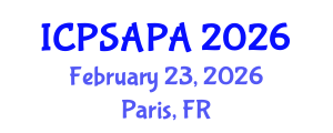 International Conference on Political Sciences and Policy Analysis (ICPSAPA) February 23, 2026 - Paris, France International Conference on Political Sciences and Policy Analysis (ICPSAPA) February 23, 2026 - Paris, France