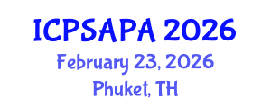 International Conference on Political Sciences and Policy Analysis (ICPSAPA) February 23, 2026 - Phuket, Thailand International Conference on Political Sciences and Policy Analysis (ICPSAPA) February 23, 2026 - Phuket, Thailand