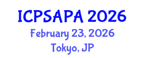 International Conference on Political Sciences and Policy Analysis (ICPSAPA) February 23, 2026 - Tokyo, Japan International Conference on Political Sciences and Policy Analysis (ICPSAPA) February 23, 2026 - Tokyo, Japan