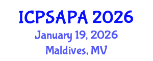 International Conference on Political Sciences and Policy Analysis (ICPSAPA) January 19, 2026 - Maldives, Maldives International Conference on Political Sciences and Policy Analysis (ICPSAPA) January 19, 2026 - Maldives, Maldives