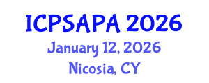 International Conference on Political Sciences and Policy Analysis (ICPSAPA) January 12, 2026 - Nicosia, Cyprus