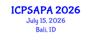 International Conference on Political Sciences and Policy Analysis (ICPSAPA) July 15, 2026 - Bali, Indonesia