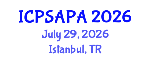 International Conference on Political Sciences and Policy Analysis (ICPSAPA) July 29, 2026 - Istanbul, Turkey International Conference on Political Sciences and Policy Analysis (ICPSAPA) July 29, 2026 - Istanbul, Turkey