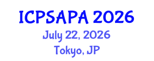 International Conference on Political Sciences and Policy Analysis (ICPSAPA) July 22, 2026 - Tokyo, Japan International Conference on Political Sciences and Policy Analysis (ICPSAPA) July 22, 2026 - Tokyo, Japan