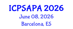 International Conference on Political Sciences and Policy Analysis (ICPSAPA) June 08, 2026 - Barcelona, Spain