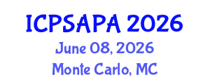 International Conference on Political Sciences and Policy Analysis (ICPSAPA) June 08, 2026 - Monte Carlo, Monaco